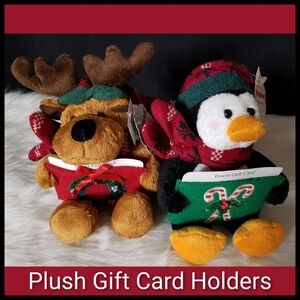Plush Gift Card Holder Set